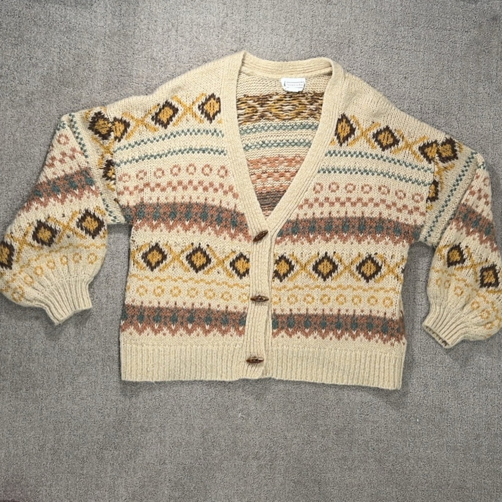 Love Riche Knitted Patterned Cardigan